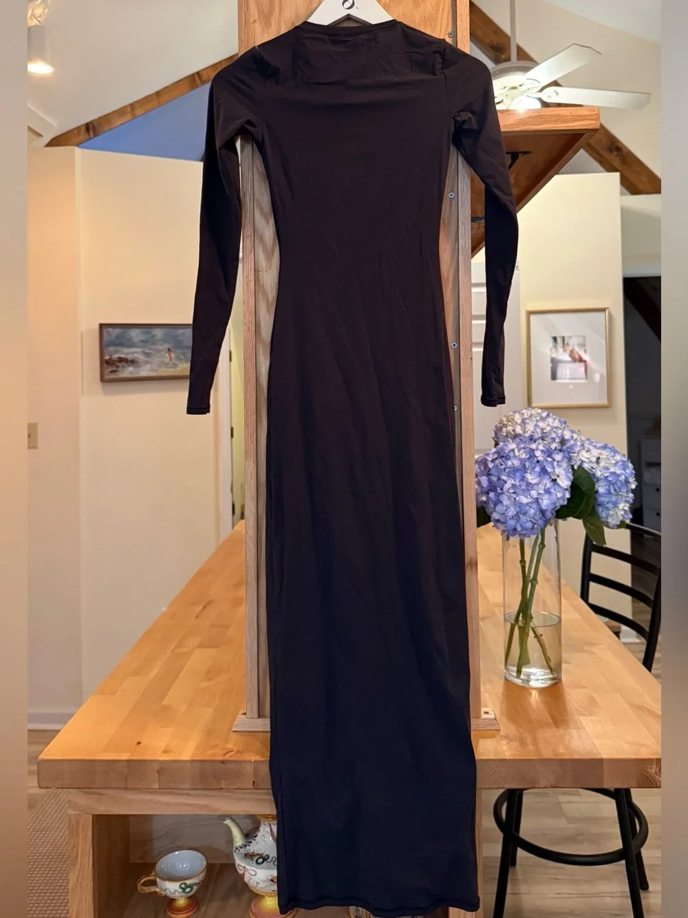Skims Fits Everybody Long-Sleeve Maxi Dress - Picture 1 of 3